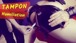 TAMPON in his ass after hard PEGGING... no CUM this time!! - 1 image