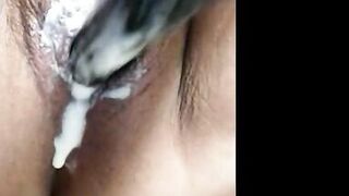 fucking me and creaming me with my black toy - 8 image