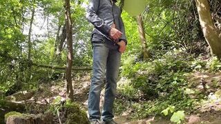 My fucking mother-in-law gives my dick a great handjob in nature - 3 image