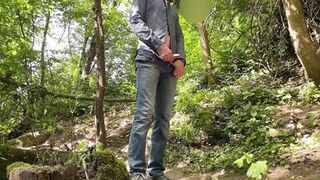 My fucking mother-in-law gives my dick a great handjob in nature - 4 image