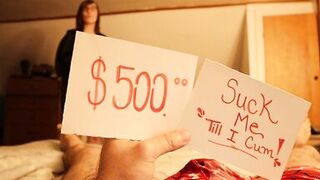 I play a game with my Stepmom - Win $500 or Give BJ