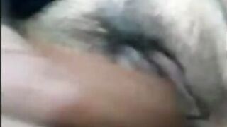 sexy hot bbw gets pleasure from her new sex toy a thick brown dildo that squirts cream out of her cute shaved pussy