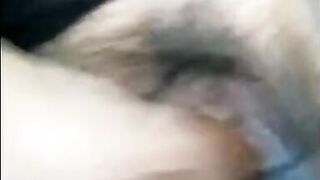 sexy hot bbw gets pleasure from her new sex toy a thick brown dildo that squirts cream out of her cute shaved pussy