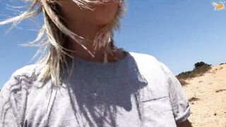 Polish amateur couple fucks on Spanish coast - 2 image
