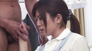 ACCIDENTAL CREAMPIE AMATEUR SEX WITH JAPANESE CLEANING LADY - 5 image