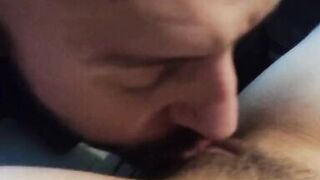 Lick my pussy and cover my little face with your cum