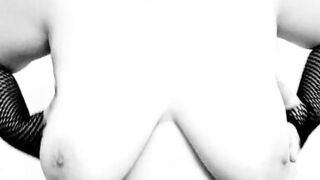 I dance with my big boobs wrapped in plastic wrap. LiaKahn spanish milf amateur curvy hot chubby submissive bitch slut