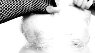 I dance with my big boobs wrapped in plastic wrap. LiaKahn spanish milf amateur curvy hot chubby submissive bitch slut