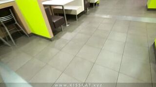 Why step son in public toilet with step mom? Stepmommy get risky cum in coffee - Kisscat