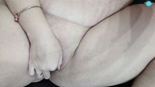 Look at my DIRTY wife playing with her PUSSY close up - 2 image