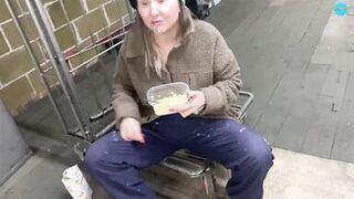 Street Cutie dancing nude