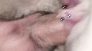 Filling her love tunnel after a night of male+male+female enjoyment