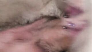 Filling her love tunnel after a night of male+male+female enjoyment