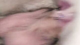 Filling her love tunnel after a night of male+male+female enjoyment