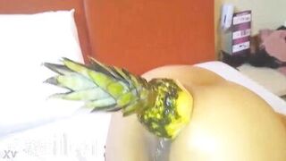 Pumping Her Gazoo With a Pineapple