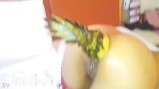 Pumping Her Gazoo With a Pineapple