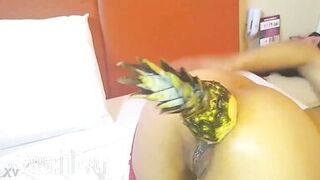 Pumping Her Gazoo With a Pineapple