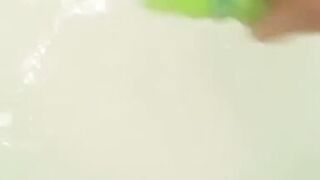 Fur Pie stuffing giant shampoo bottle in my soap filked cum-hole - 10 image