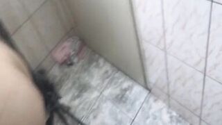 getting nasty in the washroom at home - 8 image