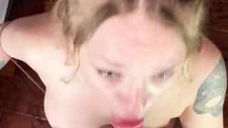 Marvelous sloppy oral job