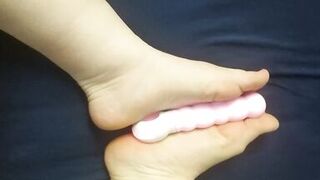 wish me to play with your toy as I give footjob to my owntoys???? - 14 image