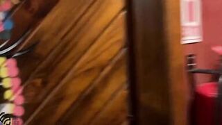 sex in the toilets of the restaurant. Compilation - 12 image