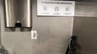 sex in the toilets of the restaurant. Compilation - 14 image