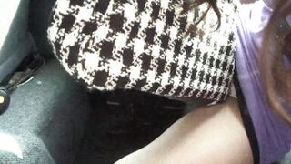 Japanese FLOOZY WIDENS LEGS ON THE OTTOMAN AS A GIANT DICK DRILLS HER SLIT - 3 image