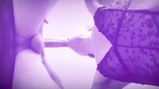 Violet Love Secrets - Lots of Cum in Face Hole is Oozing from my Mother I'd Like To Fuck Face Hole after a Unfathomable Oral-Job - 3 image