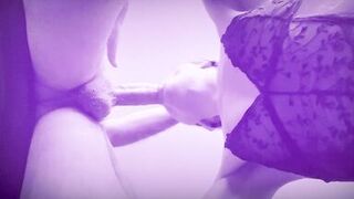 Violet Love Secrets - Lots of Cum in Face Hole is Oozing from my Mother I'd Like To Fuck Face Hole after a Unfathomable Oral-Job - 7 image