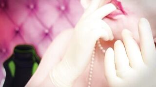 ASMR episode: mother I'd like to fuck wearing double layer medical gloves and showing braces. 4k movie scene fetish sounding. Arya Grander