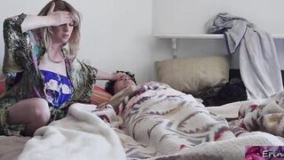 Caring stepmom rides her sick stepson to aid him feel more good