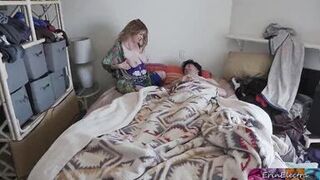 Caring stepmom rides her sick stepson to aid him feel more good