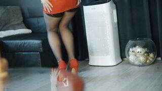 Glamorous glamour POV fake penis engulfing - 2 image