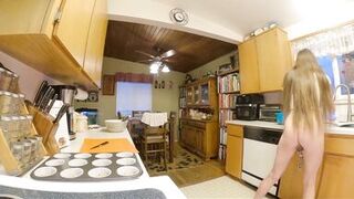 Longpussy, Diminutive Tee, Miniature Love Muffins, Giant Wet Crack and a Worthy Arse in the kitchen. Part II. Be Kind. Have A Fun.