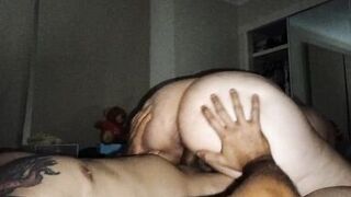 Sexywifedd twerks on my large cock cumming hard previous to I give her a large thick creampie - 6 image