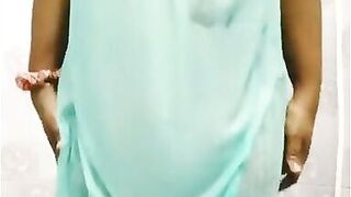 Watch throughout Nighty, Bathing Hawt Wife Jaanu and Fuck puusy so hard - 4 image