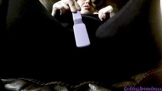 Slutty hairbrush pumping muff indecent panty - 2 image