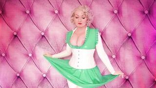 White Latex Rubber Catsuit Medical Fetish Tease Movie Scene - Hawt Pin Up mother I'd like to fuck Arya Grander - 14 image