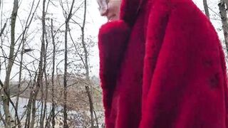 fan bonks me and squirt on the side of a highway