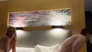 Getting my soaked little muff pumped in a hotel hookup