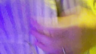 A married woman who masturbates outdoors with undressed bazookas out of wearing underclothes - 7 image