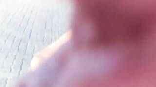 The cyclist left with jizz in the dark hole..