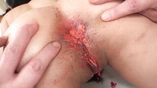 JAPANES UNCENSORED mother I'd like to fuck WENCH ACQUIRES HOLES STUFFED BY DILDOS THEN A GIANT COCK - 12 image