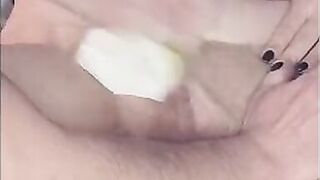 Waxing my snatch, up close look - 3 image