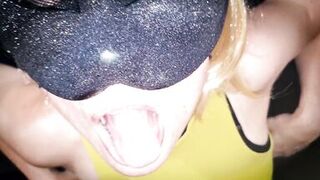 Blond cock-sucker with ripped jeans copulates a college ally. - 15 image