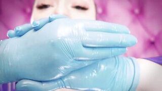 ASMR movie scene: nitrile gloves and oil - Glaminatrix Arya Grander - sexy mother I'd like to fuck relax hot sounding POV free - 12 image