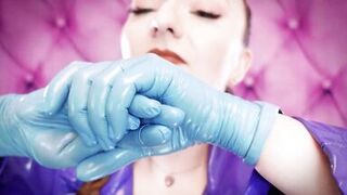 ASMR movie scene: nitrile gloves and oil - Glaminatrix Arya Grander - sexy mother I'd like to fuck relax hot sounding POV free - 13 image