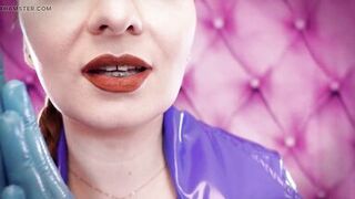 ASMR movie scene: nitrile gloves and oil - Glaminatrix Arya Grander - sexy mother I'd like to fuck relax hot sounding POV free - 9 image