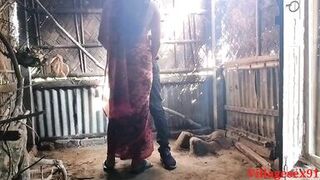 Red Saree Wife Outdoor Irrumation ( Official Movie By Villagesex91) - 3 image
